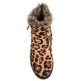thumbnail image 4 of Journee Womens Jezzy Double Zip Wedge Cold Weather Booties, 4 of 9