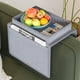 thumbnail image 5 of Bolsa organizadora multifuncional | Bolsa para colgar en el reposabrazos del sofá, dormitorio, mesita de noche, asiento del coche, con múltiples bolsillos | Poliéster gris y beige, 5 of 6