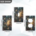 thumbnail image 4 of Switch Panel Switch Decoration 2.76x4.53x0.28 Inches Duplex Outlets Switch Plate Wall Plates Living Room Kitchen Bedroom Study Switches Color Galaxy Picture, 4 of 8