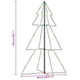 thumbnail image 2 of vidaXL Christmas Cone Tree 200 LEDs Indoor and Outdoor 3x5 ft, 2 of 8