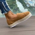 thumbnail image 7 of Women's Flat Comfortable Casual Shoes Solid Color Comfort Dress Shoes Casual Leather Loafers Flats Khaki 8.5, 7 of 7