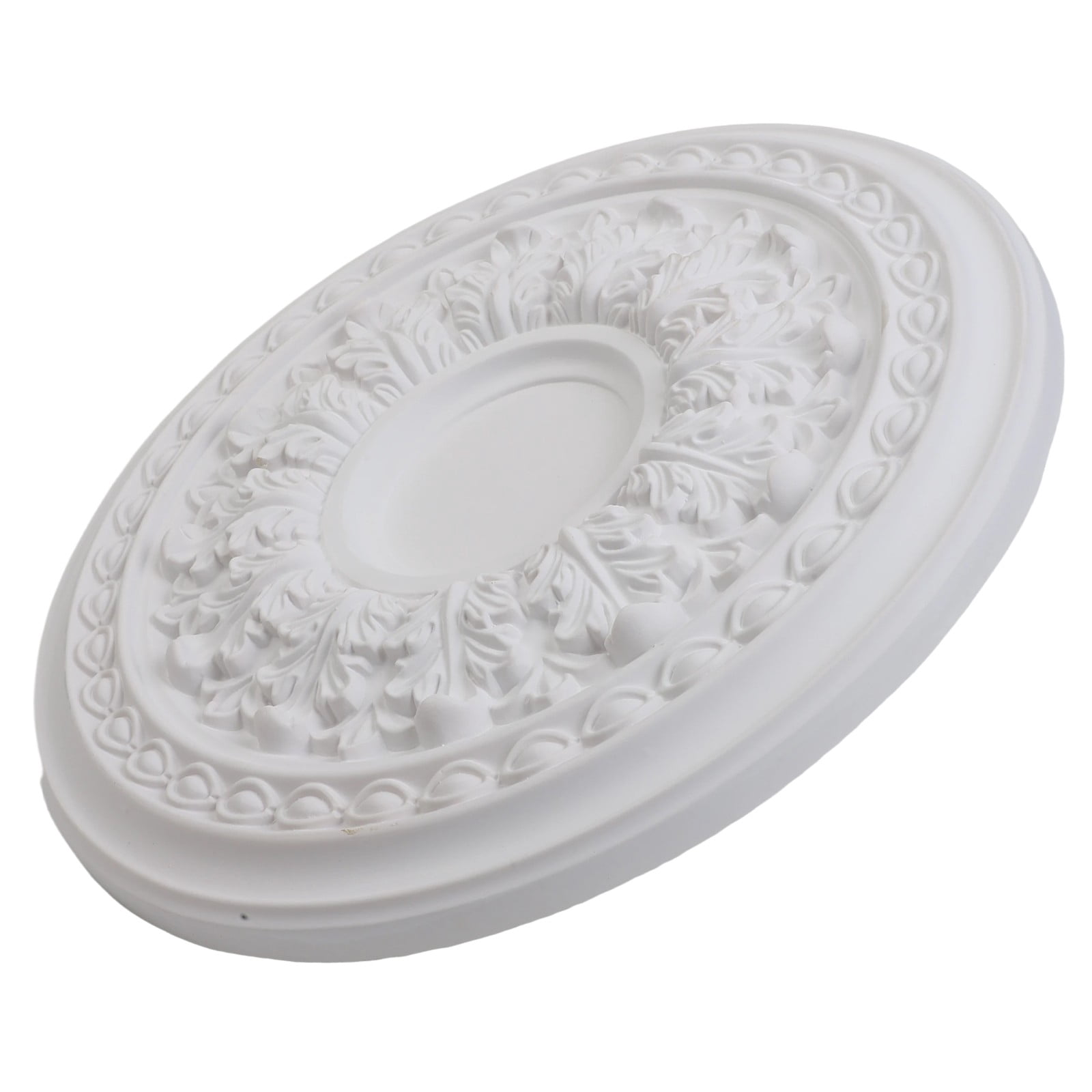 Wodtesl Home PU Lamp Plate Imitation Plaster Disc Flower Plate Simple Round Ceiling Shape Lamp Pool Chandelier Base Lamp Holder