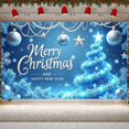 thumbnail image 3 of Blue Christmas Tree Merry Christmas New Year Ornaments Holiday for Winter Celebration Indoor Decor Event Decoration, 3 of 9