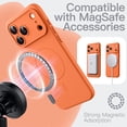 thumbnail image 3 of JETech Magnetic Silicone Case for iPhone 17 Pro Max, Compatible with MagSafe, Silky Touch (Orange), 3 of 7