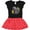 Black & Red with Polka Dots, variant on Inktastic Colorful Lurking Gator Gift Toddler Girl Dress
