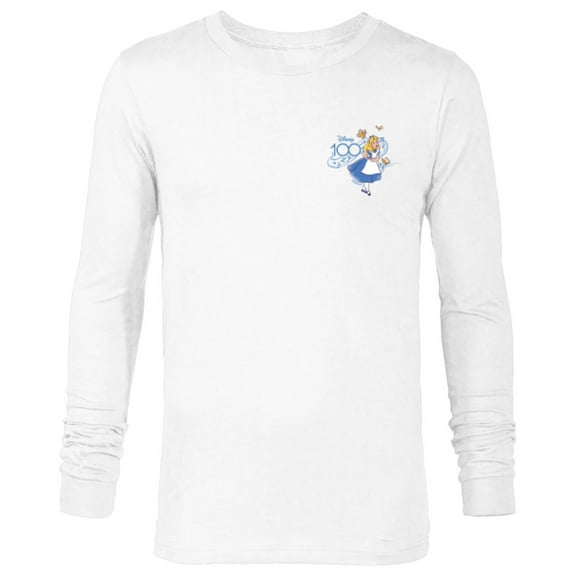 Disney 100 Alice in Wonderland Song D100 - Long Sleeve T-Shirt for Men - Customized-White