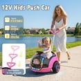thumbnail image 4 of East doll 12V Electric Ride on Toy with LED Screen, Push Car for Toddler with Remote Control, 360°Spin, 5-Point Safety Belt, 1.3-2.5MPH, Music, Horn, Kids Ride On Toy Ages 1-3, Pink, 4 of 10