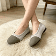thumbnail image 5 of oqasdz Womens Casual Shoes Round Toe Slip On Flat Dressy Shoes with Soft Upper and Insole for Ladies Solid Color Comfort Footwear Summer Outdoor, 5 of 6