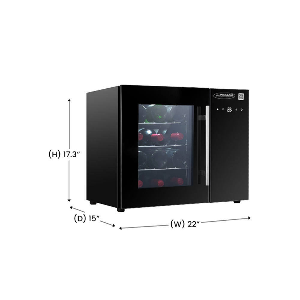 Equator Advanced Appliances 12 Bottle Stainless Steel Wine Refrigerator