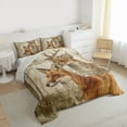 thumbnail image 4 of Feelyou Jungle Cartoon Fox Bedding Comforter Set for Teen, Rustic Deer Moose Twin Comforter Sets, Woodland Wildlife Reversible Bedding Set, Lightweight Room Decor, 2-Piece, 4 of 9