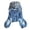 B, variant on Durable Denim Full Jumpsuit for - All-Gender Protective Warm Outfit for Small to Medium Dogs and Cats