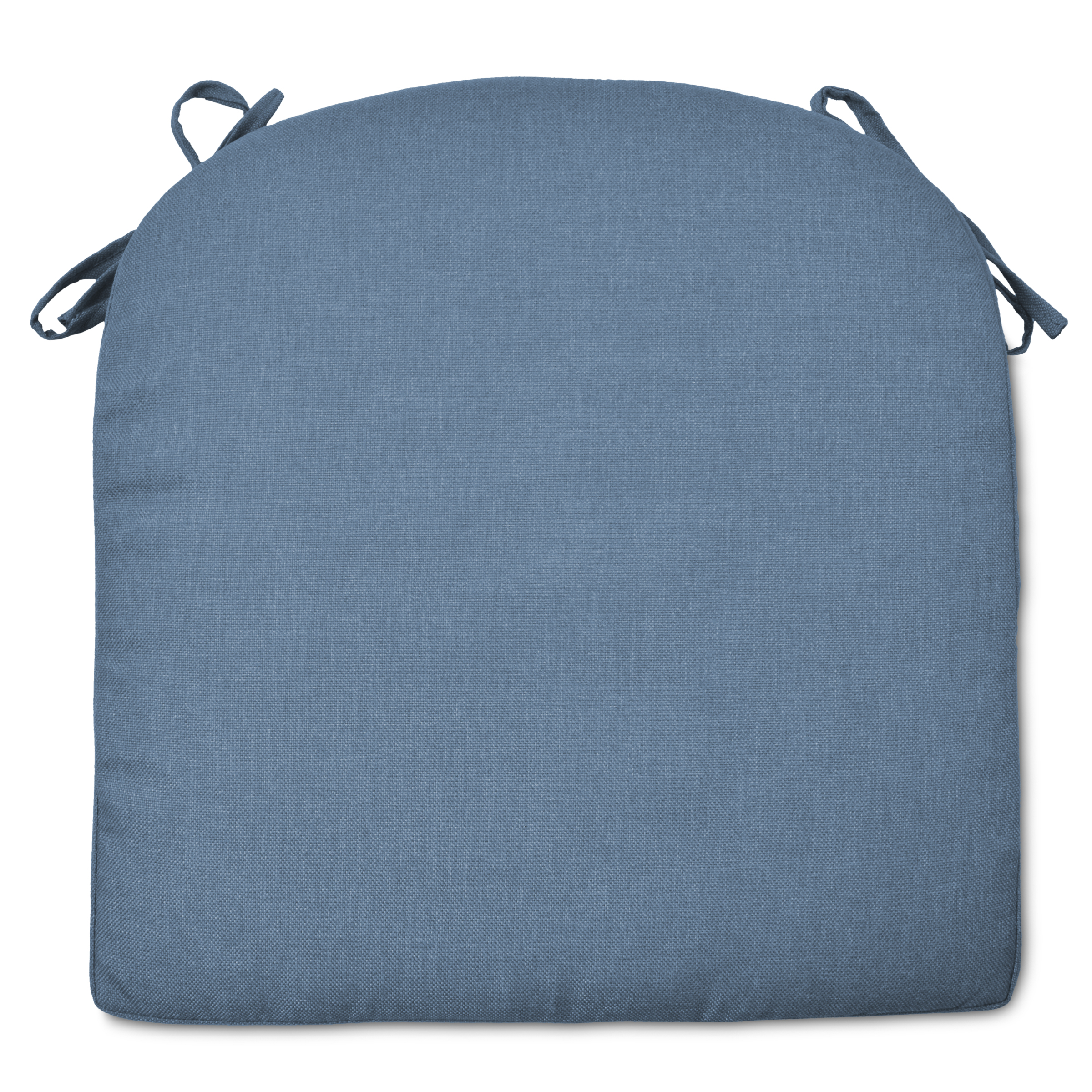 Decor Therapy Outdoor Patio Round Back Seat Cushion in Medium Blue
