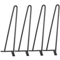 thumbnail image 5 of Patas para muebles resistentes, diseño moderno de mediados de siglo para proyectos de bricolaje, estructura de varilla de hierro doble que garantiza la estabilidad, recubrimiento de polvo, 5 of 5