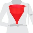 thumbnail image 5 of 6 Quart Red Safety Funnel with 60 micron screen, 5 of 5