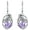 June, variant on Crow Earrings for Women 925 Sterling Silver Raven with Heart Cut Birthstone Drop Dangle Earrings for Mother's Day Gifts