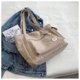 thumbnail image 1 of Bolso de mano personalizado de gran capacidad de Guangzhou, bolso de mano de viaje para estudiantes universitarios de cuero PU de lona suave de alta calidad duplicado superior, 1 of 4