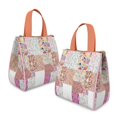 thumbnail image 2 of Pioneer Flower Floral Print Pattern Insulated Lunch Bag for Women & Adults,Large Portable Soft Cooler Lunch Bag,Thermal Food Storage Tote with Pearl Cotton,8.66L,8.75x5.75x9.5 Inch, 2 of 6