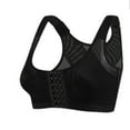 thumbnail image 6 of Hvot&aat 4PC Front Closure Compression Bras Wide Adjustable Straps Full Coverage Bralette Shockproof Fitness Sports Bra, 6 of 7