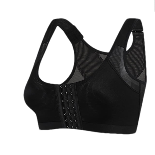 Yuyuzo 3PC Plus Size Front Closures Bras for Women Back Support Full Coverage Bras Wireless Push up Everyday Bras
