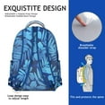 thumbnail image 5 of High Capacity Hawaii Tropical Wind Palm Leaves Student Backpack: Durable Lightweight Laptop Daypack with Padded Sleeve, Perfect for Campus Commute, A Great Gift for High School & College Students, 5 of 6