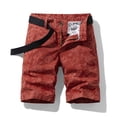 thumbnail image 2 of IROINNID Cargo Shorts for Men Plus Size Cargo Shorts Multi-Pockets Relaxed Summer Beach Shorts Pants,Red, 2 of 7