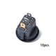 thumbnail image 5 of Monstrate 10 Pieces Plastic Copper Boats Toggle Professional Accessories Button Switch Round Switches Indicator Light Replacement Type2, 5 of 6