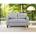 thumbnail image 3 of Uspridefurniture Mcnaboe 54.53'' Linen Flared Arm Loveseat, Light Gray, 3 of 5