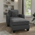 thumbnail image 2 of Bush Furniture Stockton Chaise Lounge with Arms-Finish:Tan Microsuede Fabric, 2 of 9