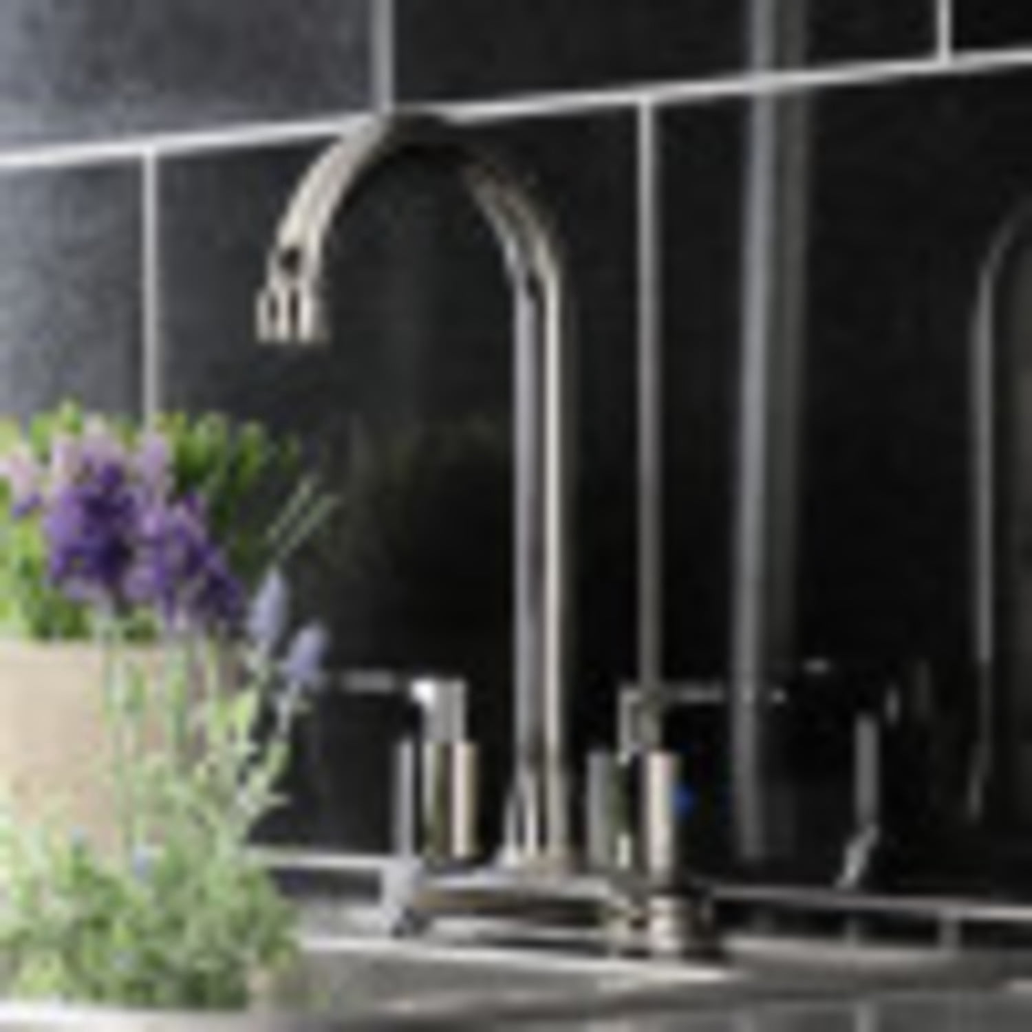 Kingston Brass KB8496SVL Two-Handle 2-Hole Deck Mount Bar Faucet in Polished Nickel