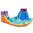 thumbnail image 1 of Patiojoy Inflatable Water Park Double Water Slide Blow Up Bouncer with Climbing Wall, 1 of 7