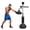 Black, variant on Shininglove 3-in-1 Freestanding Boxing Bar Trainer, Height Adjustable, Dual Speed Balls & Swivel Bar, Great for Adult MMA, Muay Thai, Kickboxing, Fitness Workouts, Blue