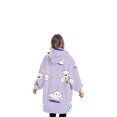 thumbnail image 4 of SUNSIOM Pyjama pour Enfants Couverture Réversible avec Capuche pour Enfants, 4 of 6