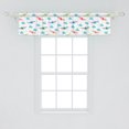 thumbnail image 2 of Ambesonne Airplane Window Valance, Colorful Retro Travel, 54" X 12", Multicolor, 2 of 3