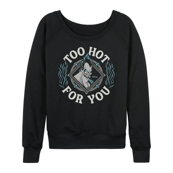 Disney Villains - Hades Too Hot For You - Women's Lightweight French Terry Long Sleeve Shirt