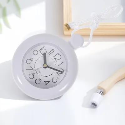 Topbathy Bathroom Wall Hanging Clock White Plastic Modern Design for Home