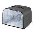 thumbnail image 2 of Toaster Cover Waterproof and Durable Oxford Cloth with Side Storage Pockets Dust Protector for Kitchen Countertop Appliance Gray, 2 of 9
