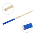 thumbnail image 4 of Wood Drumstick Anti Slip Handle Grip Drum Stick Wrap 7A Blue 1 Pair for Drumming Musical Instrument Percussion, 4 of 6