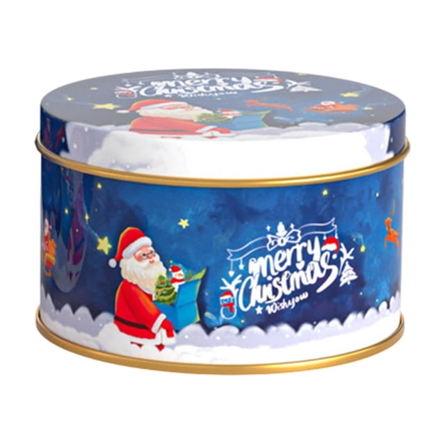 Christmas Gift Boxes, Tinplate Horse Tie Decorative Boxes for Candy Snacks Gift Wrapping and Storage