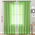 thumbnail image 4 of Voile Curtains With Ruffles In Linen Optics Transparent, 4 of 5