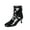 Black, variant on White Women'S Ankle Boots High Heel Chunky Heel Booties Patent Leather Pointed Toe Fashion Casual Fall Winter Shoes Size 42