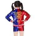 thumbnail image 4 of Disfraz de Halloween para niñas, camisa de monstruo del equipo Harley Quinn, chaqueta estampada, camisa, pantalones cortos, guantes, Cosplay de Quinn, nuevo, 4 of 5
