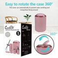thumbnail image 2 of CERBIOR 6-Piece Plastic Bathroom Accessories Sets, Pink, 2 of 7