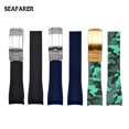 thumbnail image 4 of Correa de caucho para hombre, 20 mm, 21 mm, hebilla plegable, accesorios de correa de reloj para Rolex GMT Ghost King Ancon, correa de silicona impermeable para mujer, 4 of 5