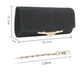 thumbnail image 5 of Women Clutch Bag Elegant Sequins Evening Clutch Purse Chain Shoulder Bags Sparkly Evening Bridal Prom Party Handbag Purse/Black, 5 of 7