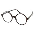 thumbnail image 2 of Grinderpunch Round Nerd Geek Costume Eyeglasses for Adults, Wizard Halloween Glasses, Black, 2 of 8