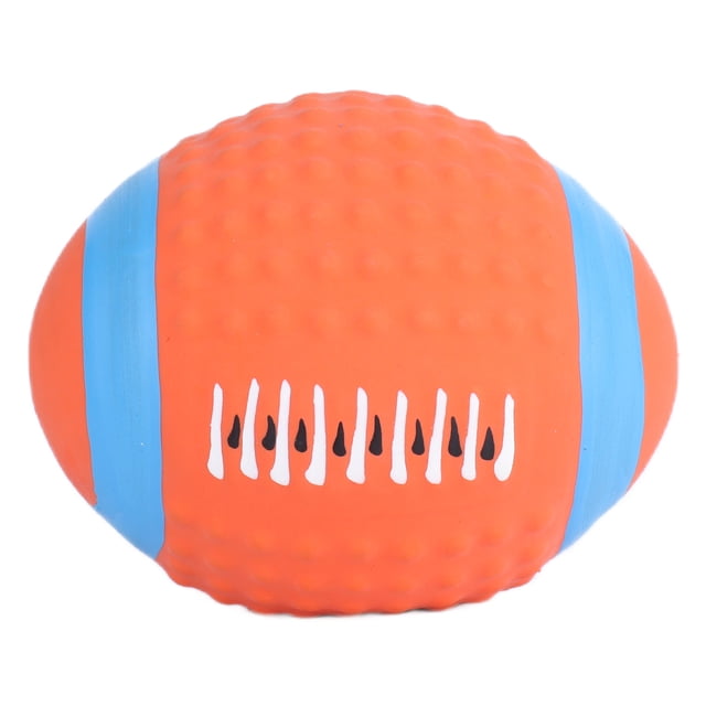 Dog Toy Ball, Pet Rugby Toys,Dog Rugby Ball Bite Resistant Chewing Molars Training Squeaky Toy for Cats and Dogs