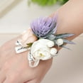 thumbnail image 4 of Travelwant Wrist Corsages & Floral Shoulder Corsages for Wedding, Ivory & Cream Corsages with Bracelet and Clips for Wedding Mother of Bride and Groom, Prom Flowers, 4 of 7