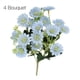 thumbnail image 1 of Ramo de novia artificial hogar sala de estar mesa decoración floral boda tela de seda ramo de flores falsas, azul lago 4 Piezas Eigraketly HA6622-02B*4, 1 of 6