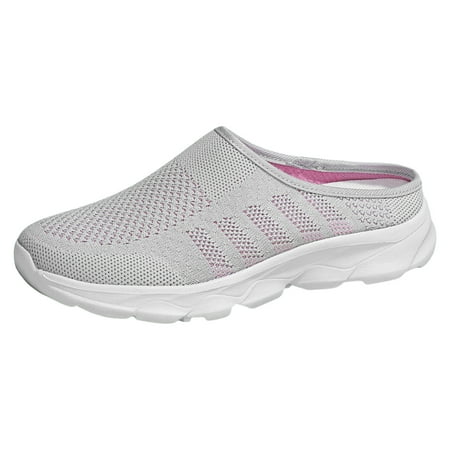 

Eudgs Fashion Summer Women Slippers Mesh Breathable Lightweight Flat Bottom Half Slippers Casual Casual Womens Shoes 10 Leather on Shoes for Women Casual Shoes for Women Casual Comfortable Womens