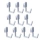 thumbnail image 1 of 20 piezas de ganchos para tablero perforado, ganchos utilitarios para organizar herramientas, ganchos de exhibición duraderos para sótano, senderismo, Gris Fernando Gancho para tablero perforado, 1 of 8